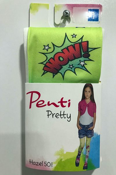 Penti Children's Yellow Patterned Hazel Pantyhose