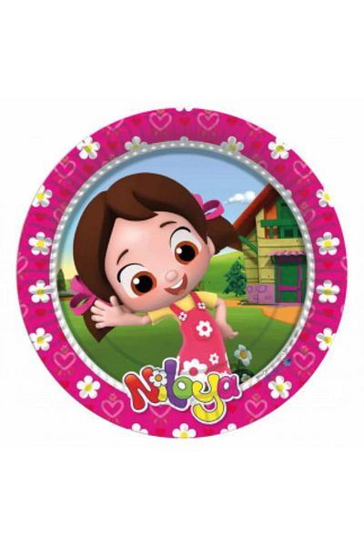 Hayaller Dükkanı Niloya Printed Plate 23 cm Pk:8