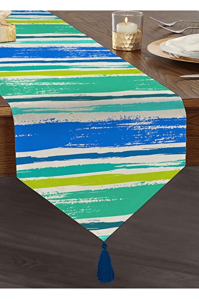 Realhomes Model de pictură colorată imprimată digitală decorativă cu ciucuri ...