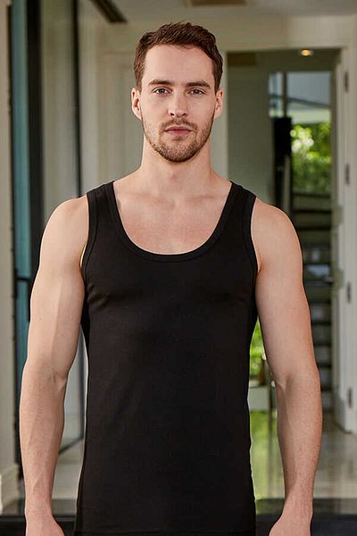 Berrak 2 Pack Men's Modal Undershirt 4045| Black