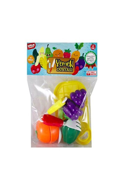 Birlik Oyuncak 10 قطع من الفواكه والخضروات القابلة للقطع عالم الطعام