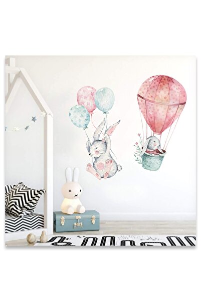 Sticker Sepetim Autocolant de perete pentru camera copiilor cu baloane zburăt...