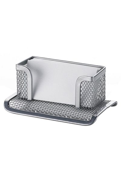 Cassa Wire Business Card Holder Gray