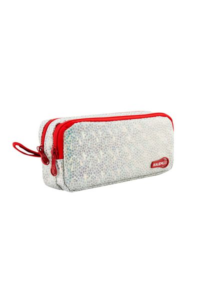 Kalemlig Scatter Double Faux Leather Pencil Bag with Two Compartments Kl20-scdo280