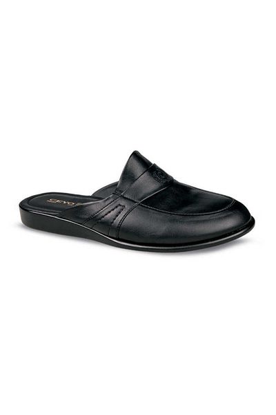 Ceyo Men's Black Winter Slippers 9823-1