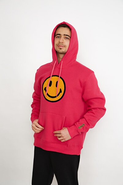 Erkek Pembe Sweatshirt
