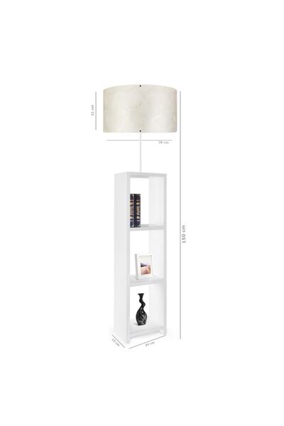 HOMİNG Dekoratif Raflı Lambader Ayd-1799