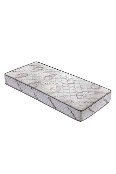 POOLY 100x200 Ortopedik Tek Kişilik Bambu Desenli Yaylı Yatak 100*200