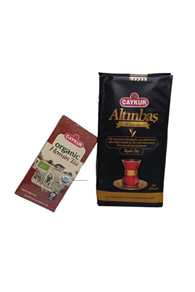 Çaykur Altınbaş Dökme Çay 500 Gr Ve Organik Hemşin Siyah Çay Süzen Poşet 50 Gr-2 Li Avantaj Paket