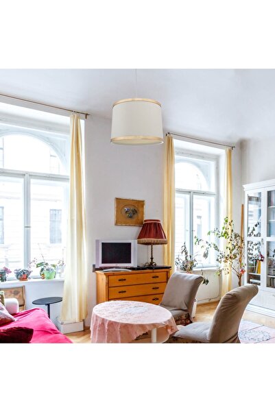 Modelight 28'Lik Kumaş Sarkıt Hoop Krem