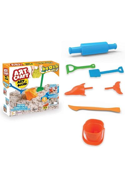 Doğan Oyuncak Dünyası Artsand Beach Sand Set (500 Gr.) - Art Craft Kinetic Sand Set - Play Sand - Art Sand Sand - Sand Set