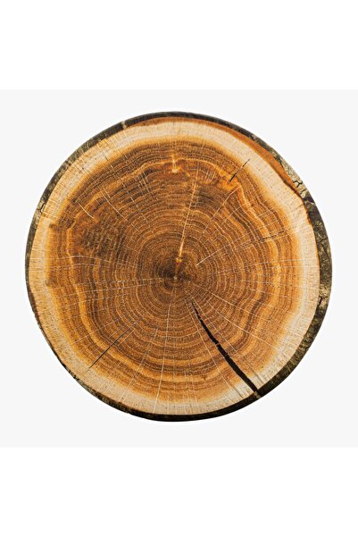 tarzınısec Pernă rotundă cu model din lemn imprimat digital 3D