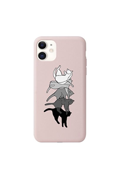 shoptocase Iphone 11 Kediler Desenli Lansman Telefon Kılıfı