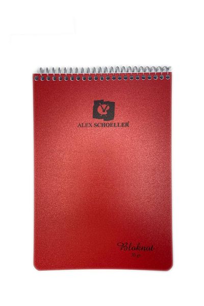 Alex Schoeller Bloc de note vertical cu spirală în carouri Alex A5 80 Yp