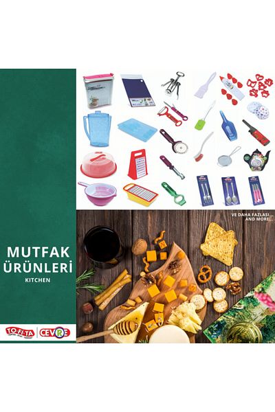 ÇEVRE Large Size Food Storage Container - 2.4 l