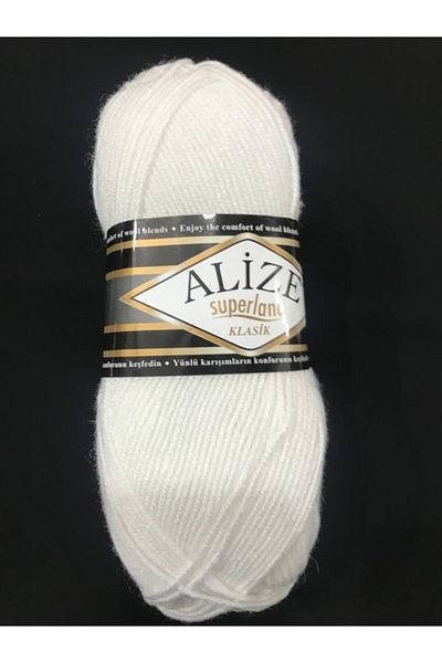 Alize Superlana Classic Πλεκτό Σχοινί 55- Λευκό