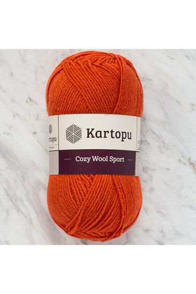 Kartopu Brick Colored Cozy Wool Sport Knitting - K1210