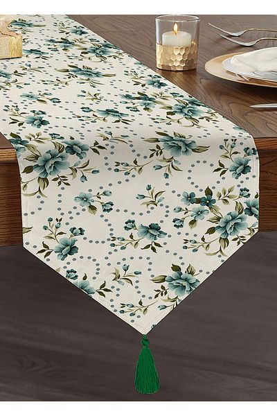 Realhomes Design personalizat Imprimat digital Decorativ Tufted Chenille Triunghi Runner