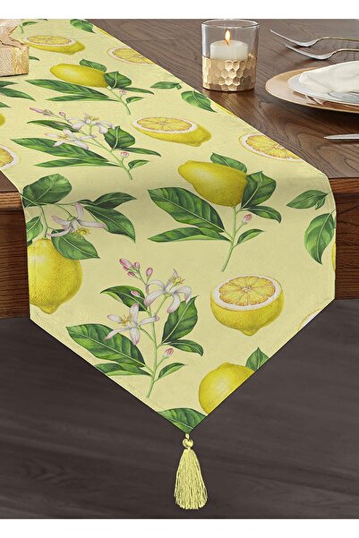 Realhomes كريم خلفية الليمون نمط ديكور تصميم خاص معنقدة الشنيل مثلث عداء