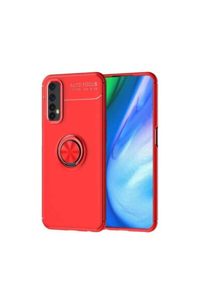 HTstore جراب ريلمي 7 رافيل من السيليكون - أحمر