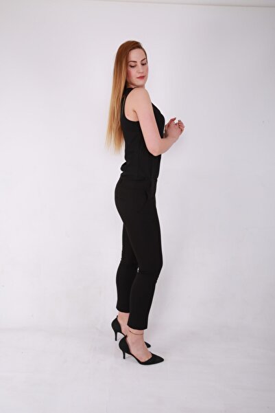 ÇİĞDEM COLLECTİON Kadın Siyah Bilek Boy Pantolon