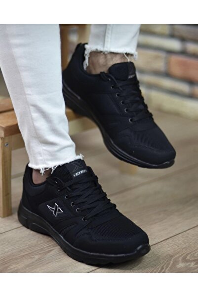XStep Unisex εξαιρετικά ελαφριά μαύρα αθλητικά παπούτσια για τρέξιμο για περπ...