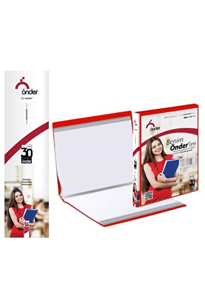 Önder Pp A4 Front Pocket Presentation File (catalog File) 100 Bag Red 1300-2