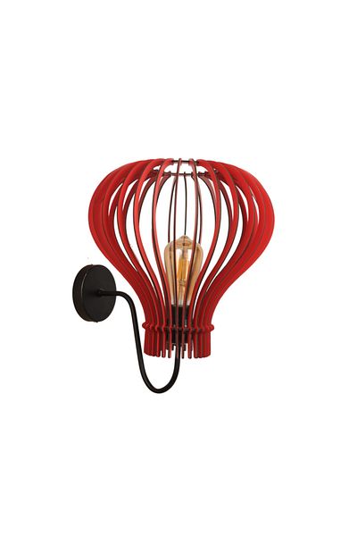 Vedemo Balloon Metal Body Wooden Sconce