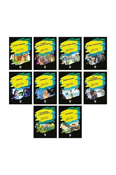 Dorlion Yayınları Set de 10 povești în engleză și turcă