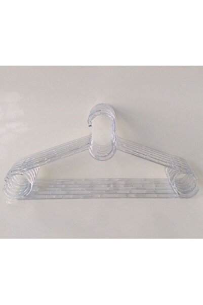 ELEGANCEV Umerașe pentru haine din plastic dur transparent 24 bucăți (Ggls)