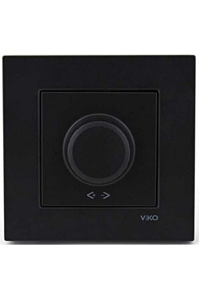 VİKO Artline Novella مفتاح خافت أسود Rl 600 واط مؤطر