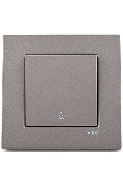 VİKO Viko Artline Novella أنثراسايت مفتاح الربيع الخفيف مع الإطار