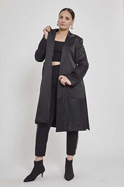 VERDA Δαντελένιο λεπτομερές μπουφάν