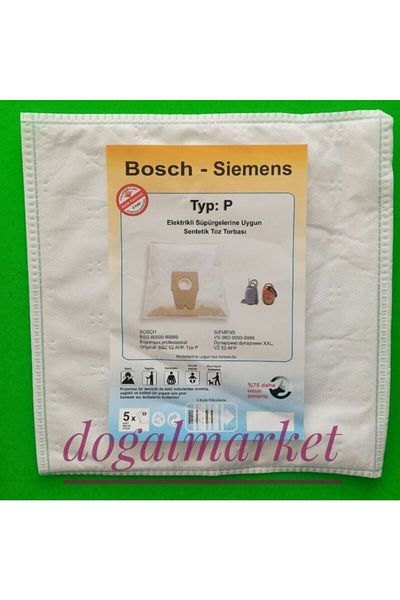 Siemens 20 Compatible Vacuum Cleaner Dust Bags - Typ P Vs 08g 0000-9999