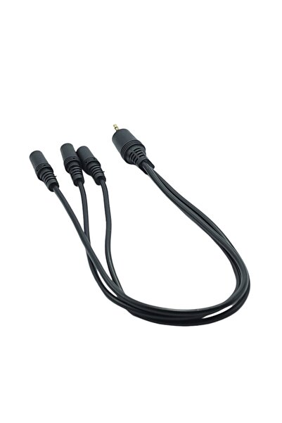 Anex 1 Stereo 3.5mm Erkek, 3 Stereo 3.5mm Dişi Ses Dağıtıcı Aux Kablo 30cm
