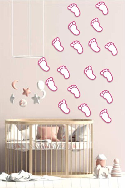 Dekotadan Eyl Home Pink Footprint Sticker