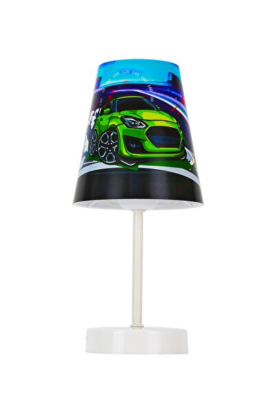 Vivido Abajur Spor Arabalı Erkek Çocuk Odası Abajur Komodin Üzeri Aydınlatma