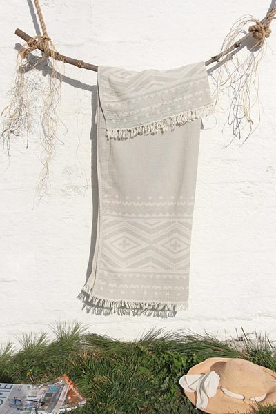 Baveno 100% βαμβάκι 90x180 Peshtemal Πετσέτα θαλάσσης Ethnic Pattern Jacquard