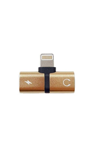 AlpCollection Iphone 7 Uyumlu Gold Şarj Ve Kulaklık Soketi Çoğaltıcı Adaptör ...