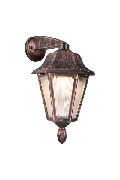 Modelight Large Optical Hexagon Inverted Sconce Copper