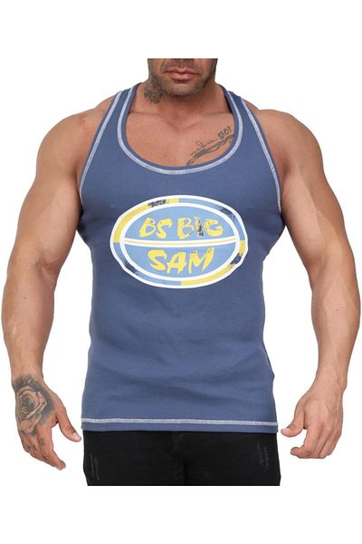 Big Sam تيشيرت تدريب بدون أكمام قابل للتمدد 2066