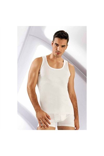 Eros Ανδρικό λευκό βαμβακερό μοντάλ αθλητικό μπόξερ 1970