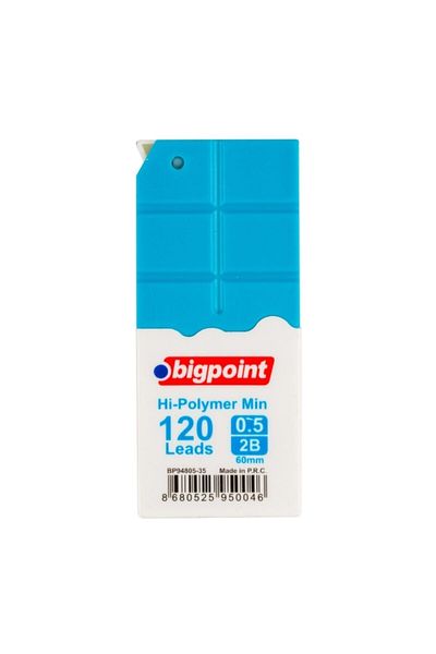 Bigpoint 0.5mm 2B Blue TuBe - 120pcs Pen Tip and 12pcs Box