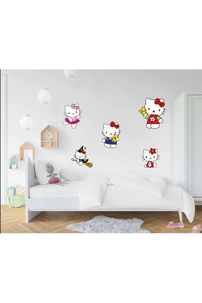 Sepet Yıldızı Autocolant decorativ de perete Hello Kitty