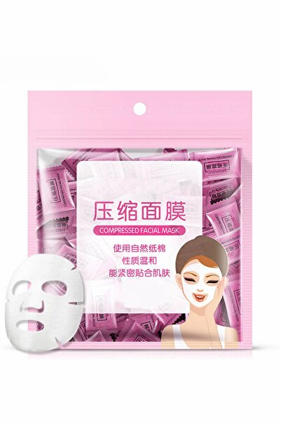 ROREC Komprime Sıkıştırılmış Ipek Kağıt Maske 50 Adet