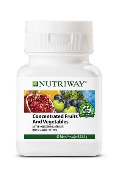 Amway Concentrated Fruit and Vegetables Nutriway 60 Tablets (Fruit Vegetable Concentrate)