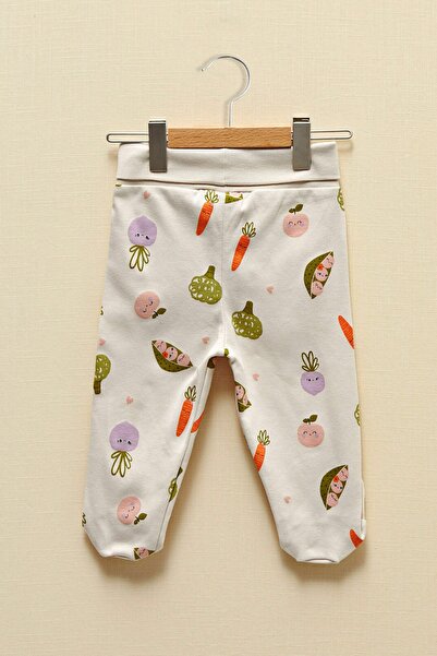 LC Waikiki Baby Boy Ecru Printed Lra Trousers