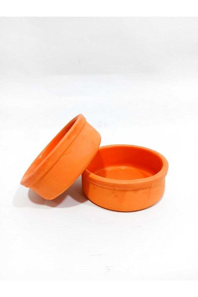 çamur Casserole Container Rice Pudding, Suffle Container Deep Plate 2 Pieces