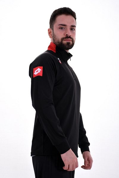 Lotto Мъжки черен/червен суичър с половин цип - Joe Brand, Ant Pl-R8924