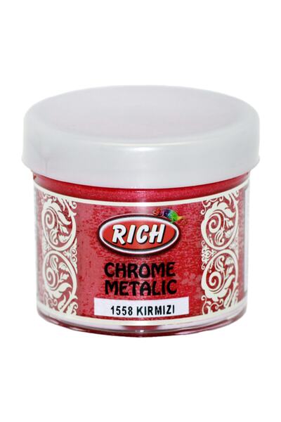 Rich Akrilik Boya Chrome Metalik 50 Cc Kırmızı 1558